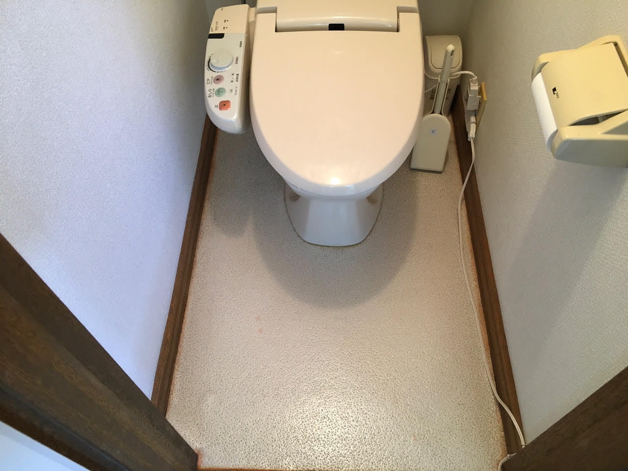 トイレ作業前